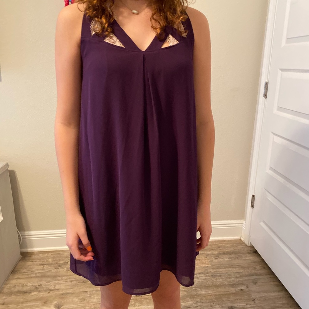 Deep purple dress